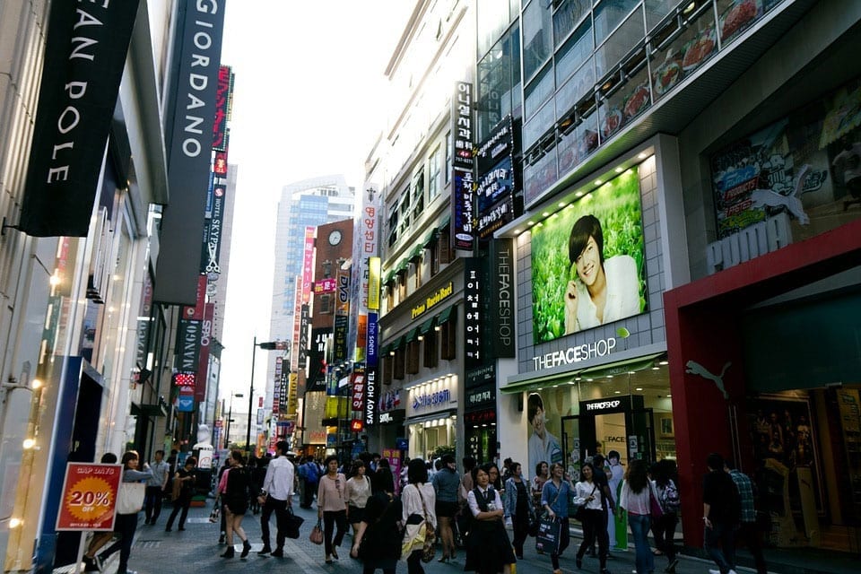 City streets of Korea